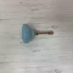 The Blue Button Pull Baby Blue Ceramic Cabinet Door Knob
