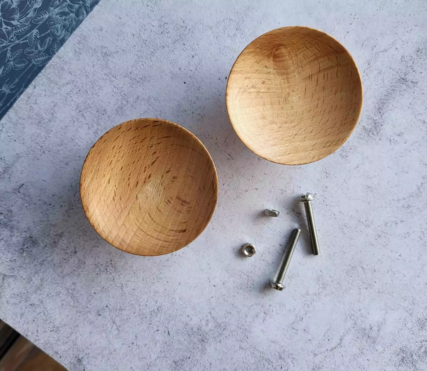 The Beech Concave knob - Large cabinet pull