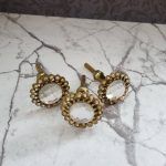 The Crystal Centre Decorative Brass Pull Shimmering Door Knob
