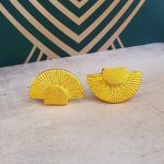 The Rising Sun Golden Iron Cabinet Knob Aztec Style Design