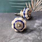 The Navy Striped Flower