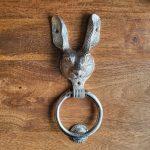 The Silver Rabbits Head Ring Knocker