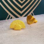 The Rising Sun Golden Iron Cabinet Knob Aztec Style Design