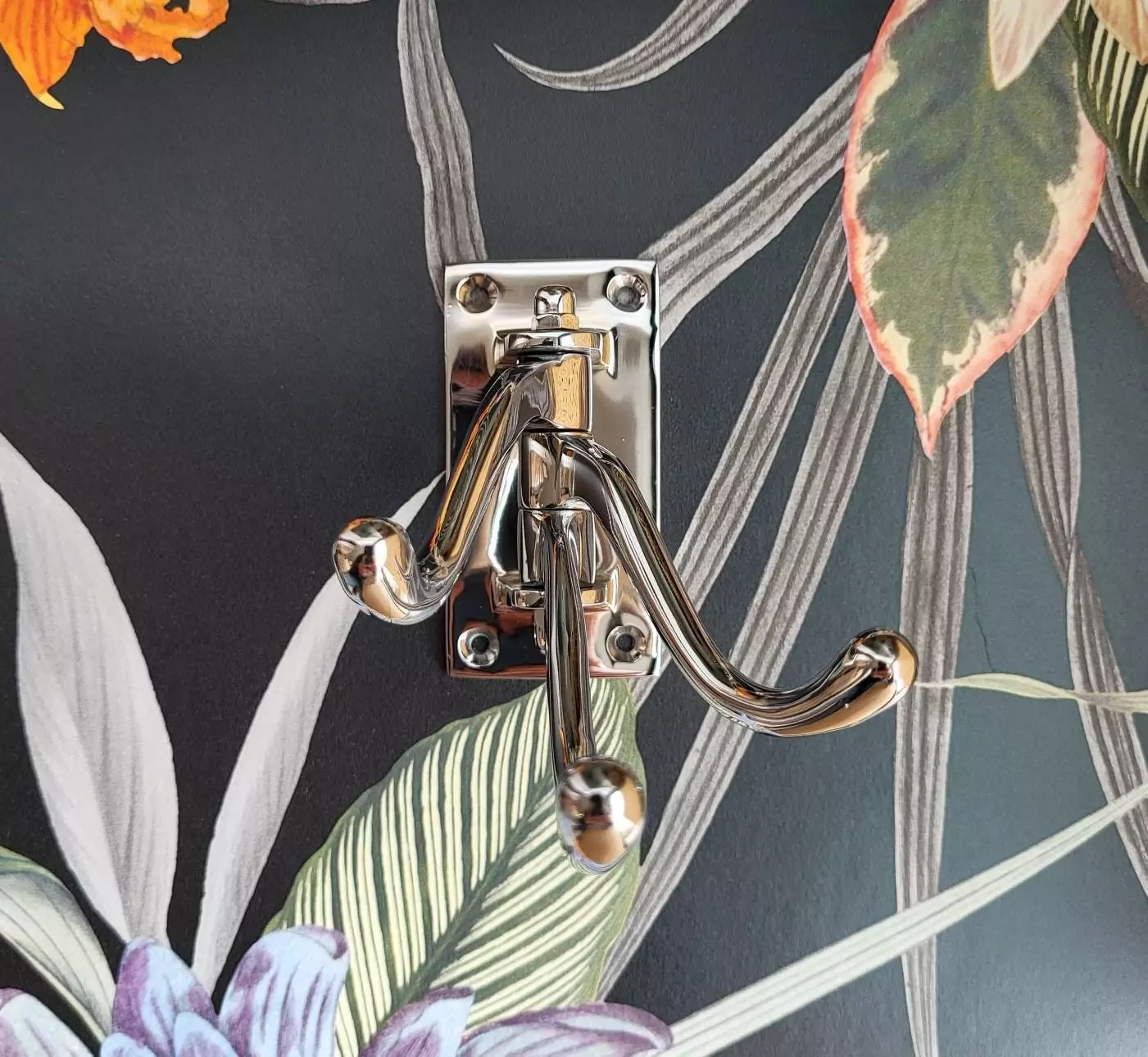 The Chrome Triple Coat Hook