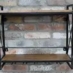 The Factory Iron Wine Shelf