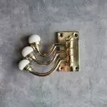 The Chrome & Ceramic Triple Hook