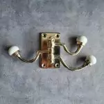 The Chrome & Ceramic Triple Hook