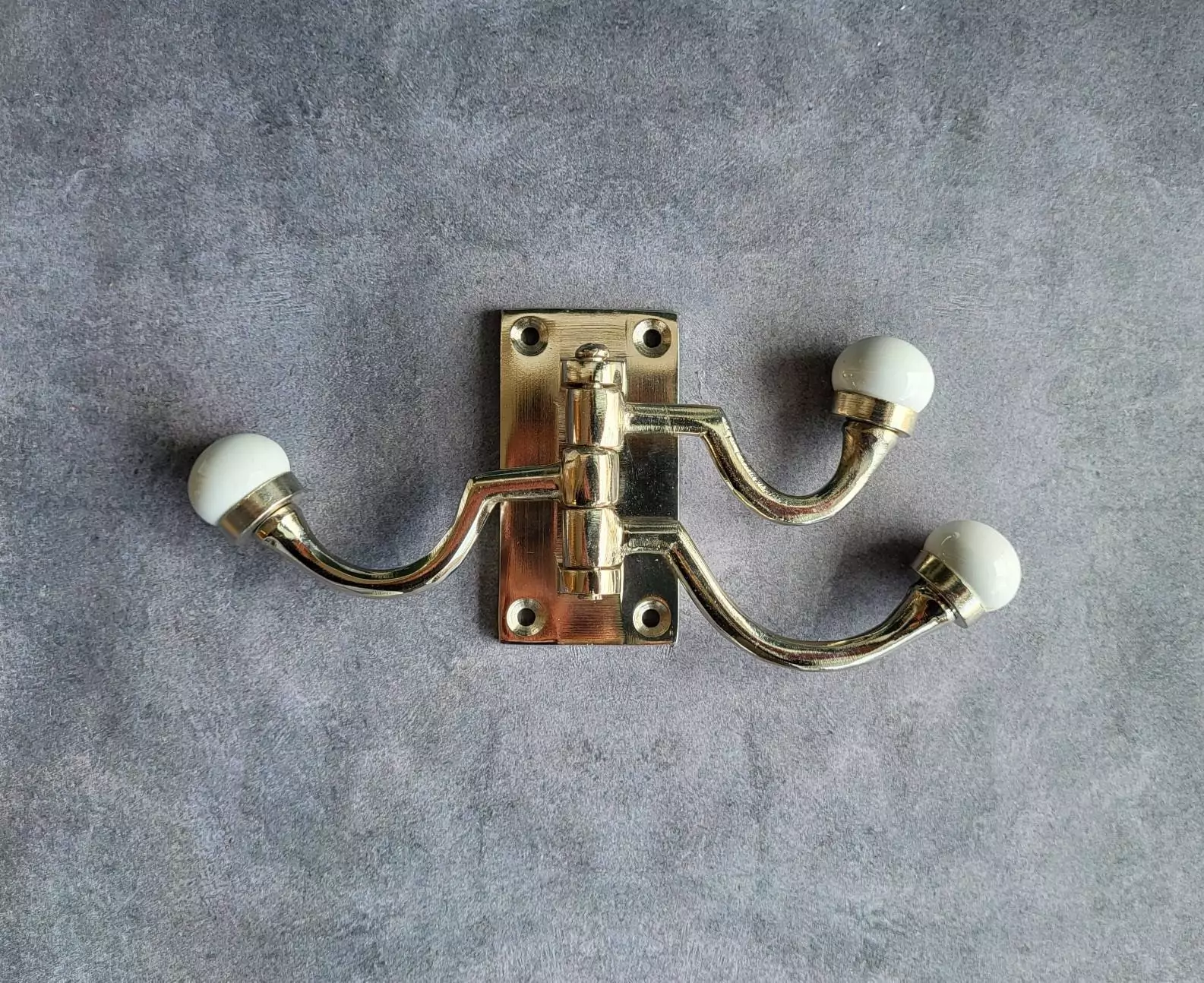 The Chrome & Ceramic Triple Hook