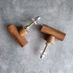 The Beech & Brass T Bar Handle Conemporary Drawer Pull