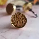 The Woven Cane Brass Cabinet Door Knob Rattan Drawer Pull