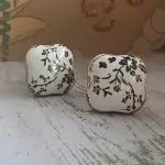 The Gilded Japan Japanese Orchid Flower Design Cabinet Knob