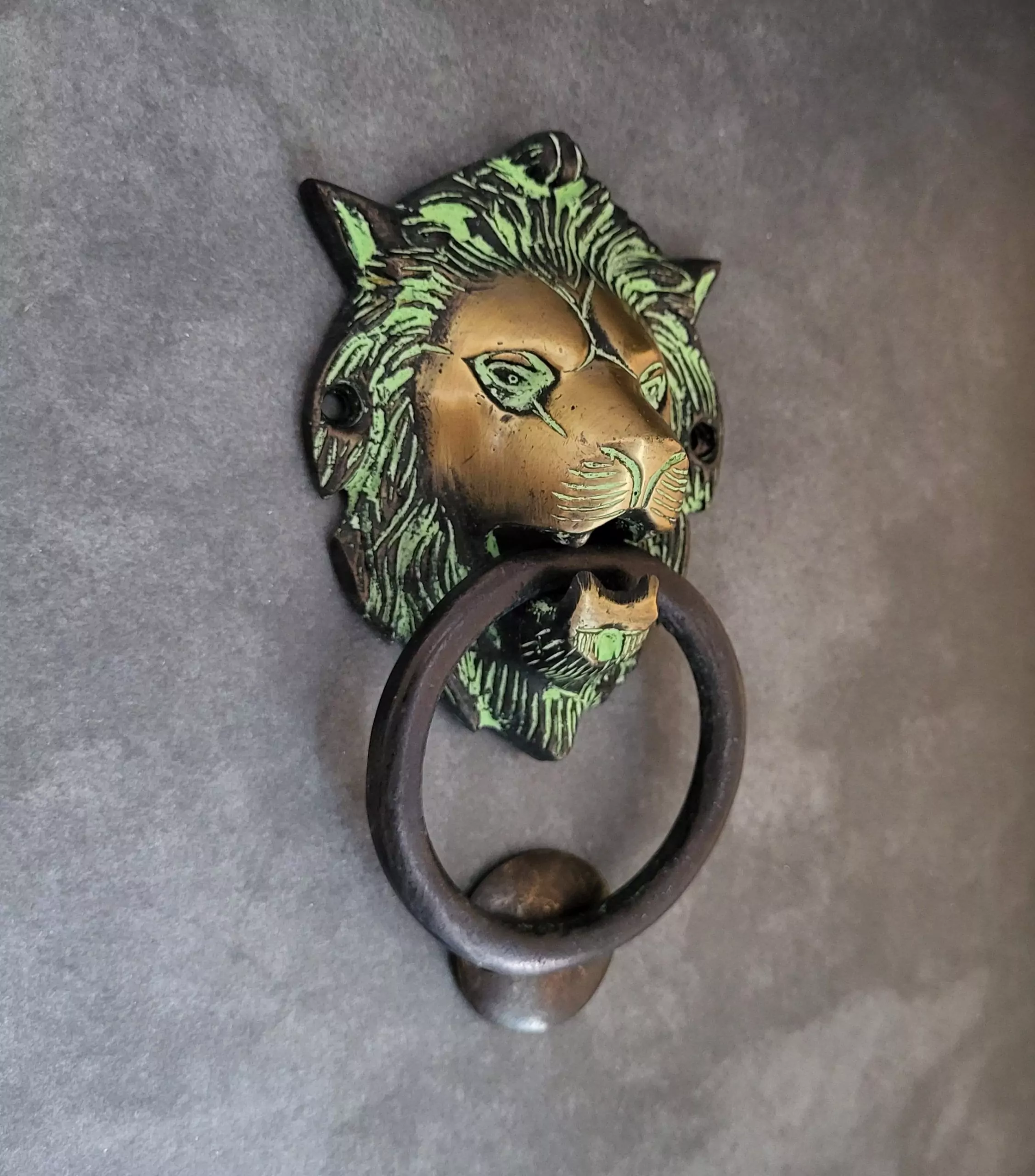 The Green Iron Lion Knocker