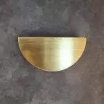 The Brushed Brass Half Moon Handle Brass Semi Circle Pull