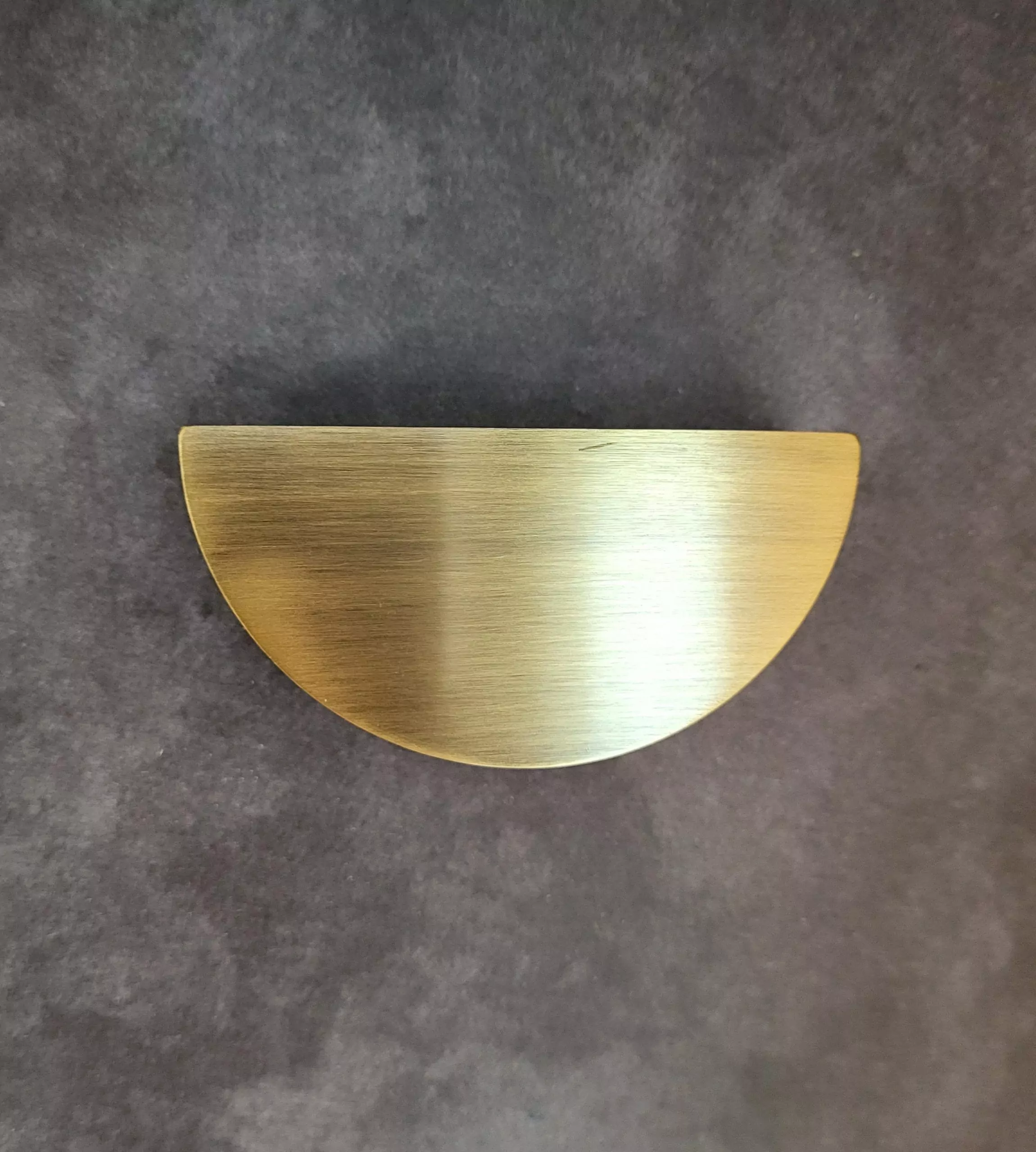 The Brushed Brass Half Moon Handle Brass Semi Circle Pull