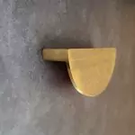 The Brushed Brass Half Moon Handle Brass Semi Circle Pull