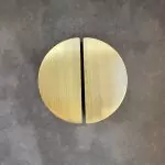 The Brushed Brass Half Moon Handle Brass Semi Circle Pull