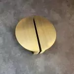 The Brushed Brass Half Moon Handle Brass Semi Circle Pull