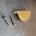 The Brushed Brass Half Moon Handle Brass Semi Circle Pull