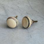 The Grey Bone Decorative Grey Striped Horn Cabinet Hardware