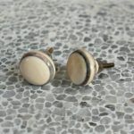 The Grey Bone Decorative Grey Striped Horn Cabinet Hardware