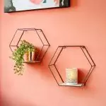 The 2 Geo Hex Shelves