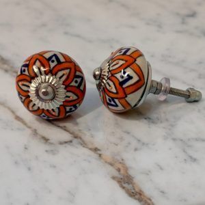 The Mexican Flower Colourful Ceramic Cabinet Door Knob