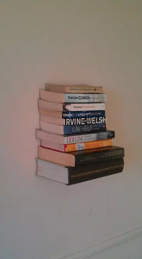 The Floating Invisible Book Shelf