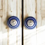 navy blue ceramic knobs