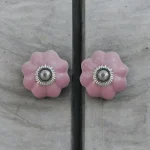 pink ceramic cabinet knobs