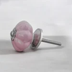 pink flower ceramic pull