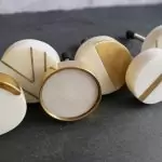 The Quarter Circle White Stone