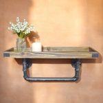 rustic wood shelf