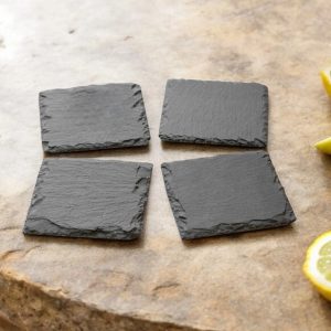 set of 4 slate coasters