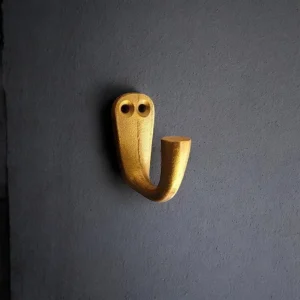 small gold iron hook