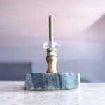 square slate grey knob