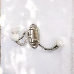 triple chrome wall hook