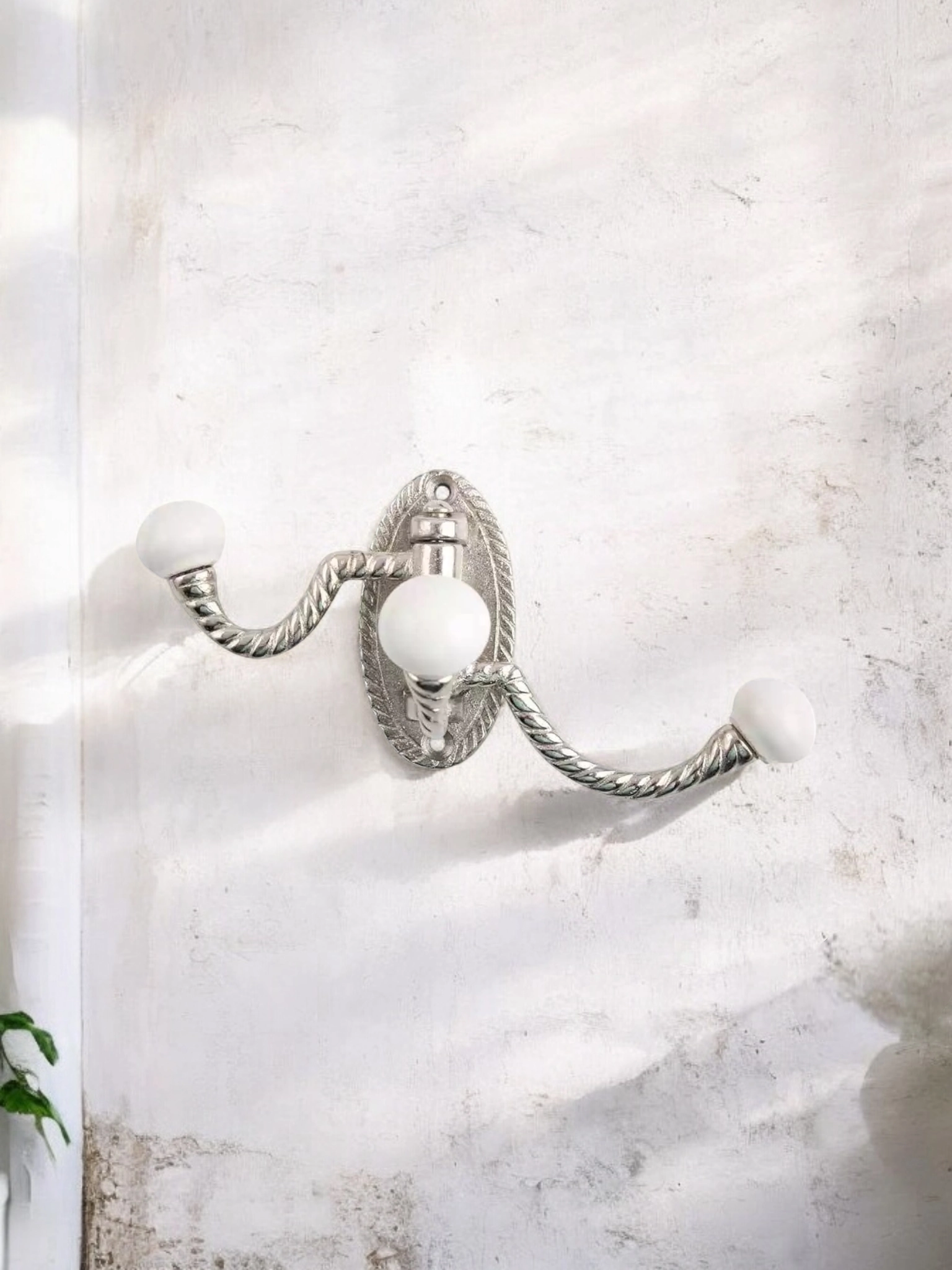 triple coat hook chrome