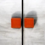 vibrant orange stone pulls