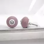 The Cracked Cerise Pull Pink Crackle Glaze Ceramic Hardware