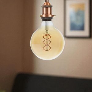 The Antique Copper Lamp Holder & Chain